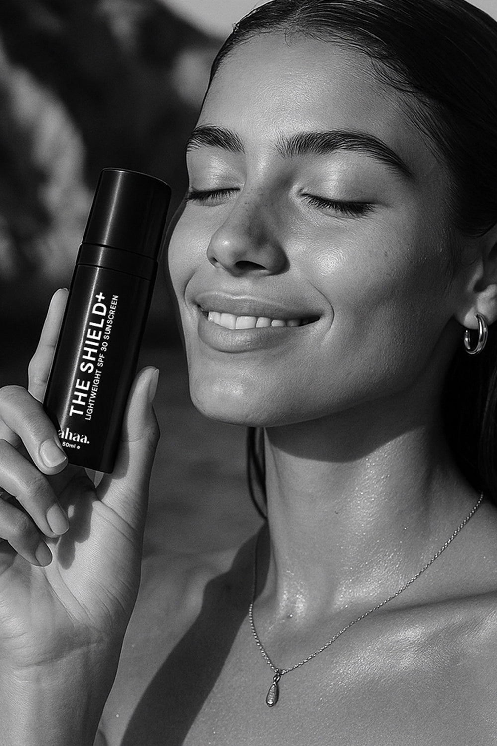 Protected skin with SPF 30 sunscreen in daily routine